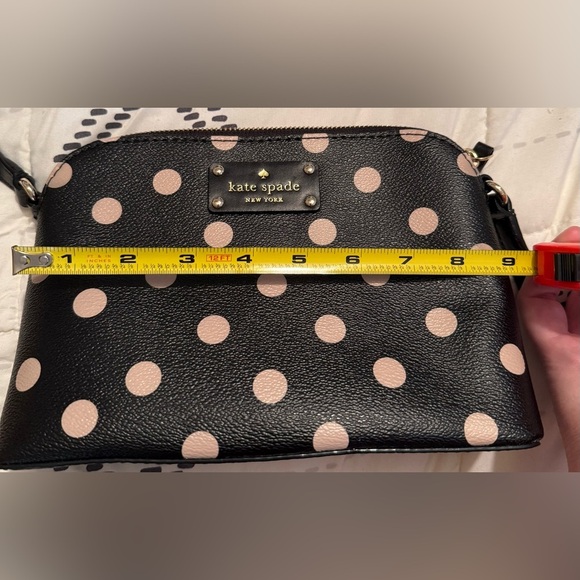 Kate Spade Black with Cream Polka Dots Crossbody - Picture 6 of 10